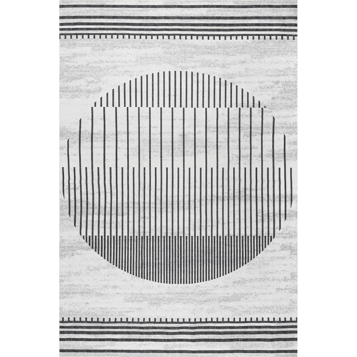 Nuloom Modern Sun Pet Friendly Machine Washable Area Rug, 8' x 10', Light Beige