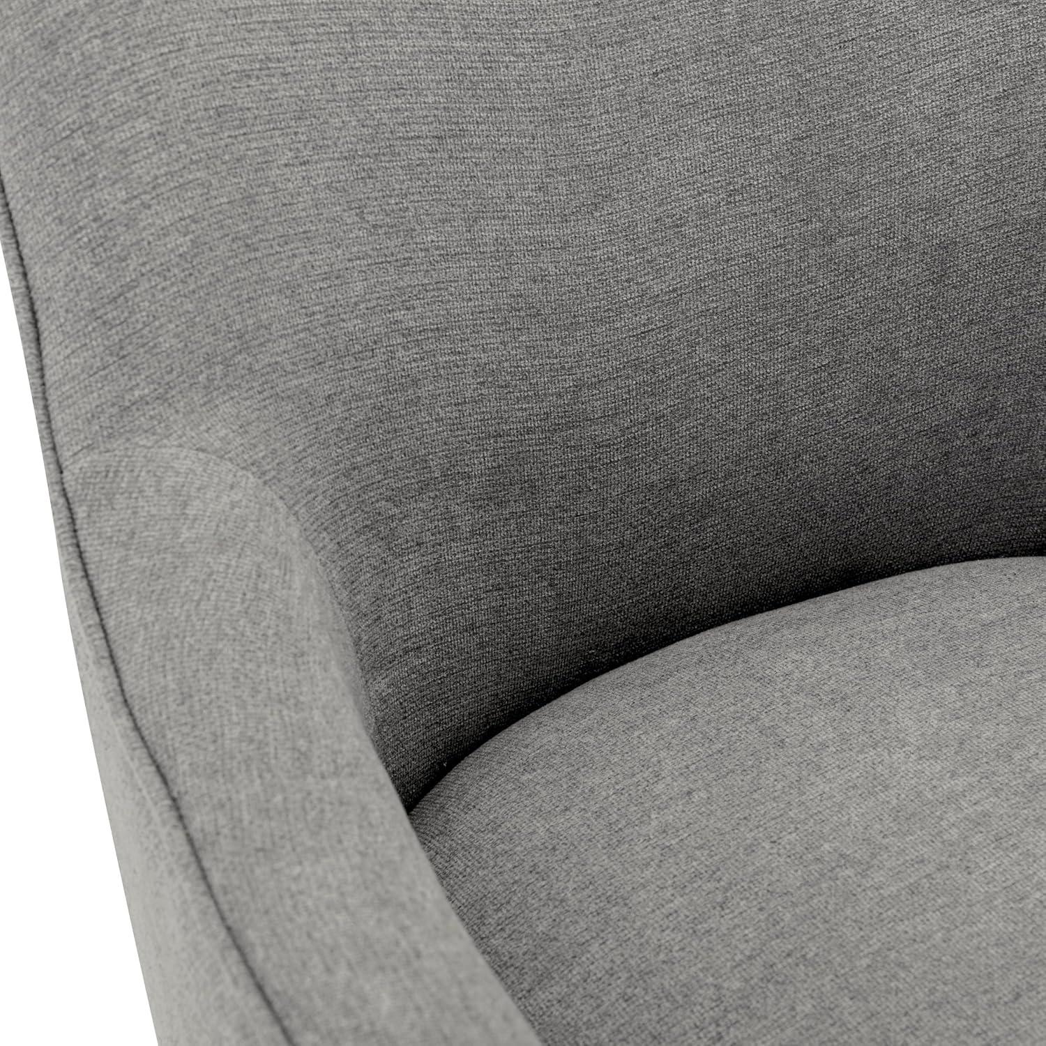 Bradwell Office Chair in Mint Fabric -Rustic Wood Base-Semi Asm