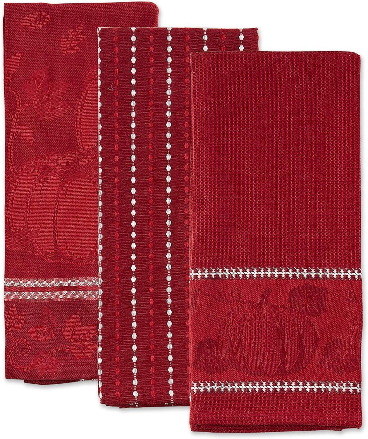 Redwood Cotton Embellished Dishtowel Set of 3