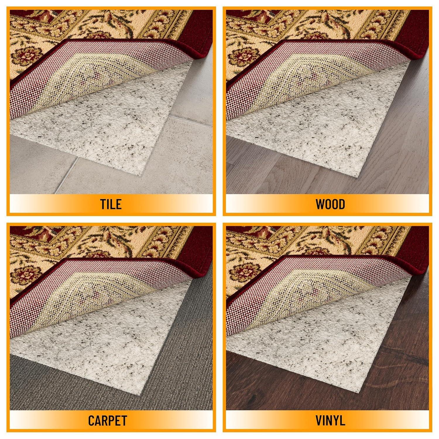 Ottomanson Non Slip Rug Pad Grip 1/8 Thick, Protection for Any Flooring Surface, Beige & Reviews | Wayfair