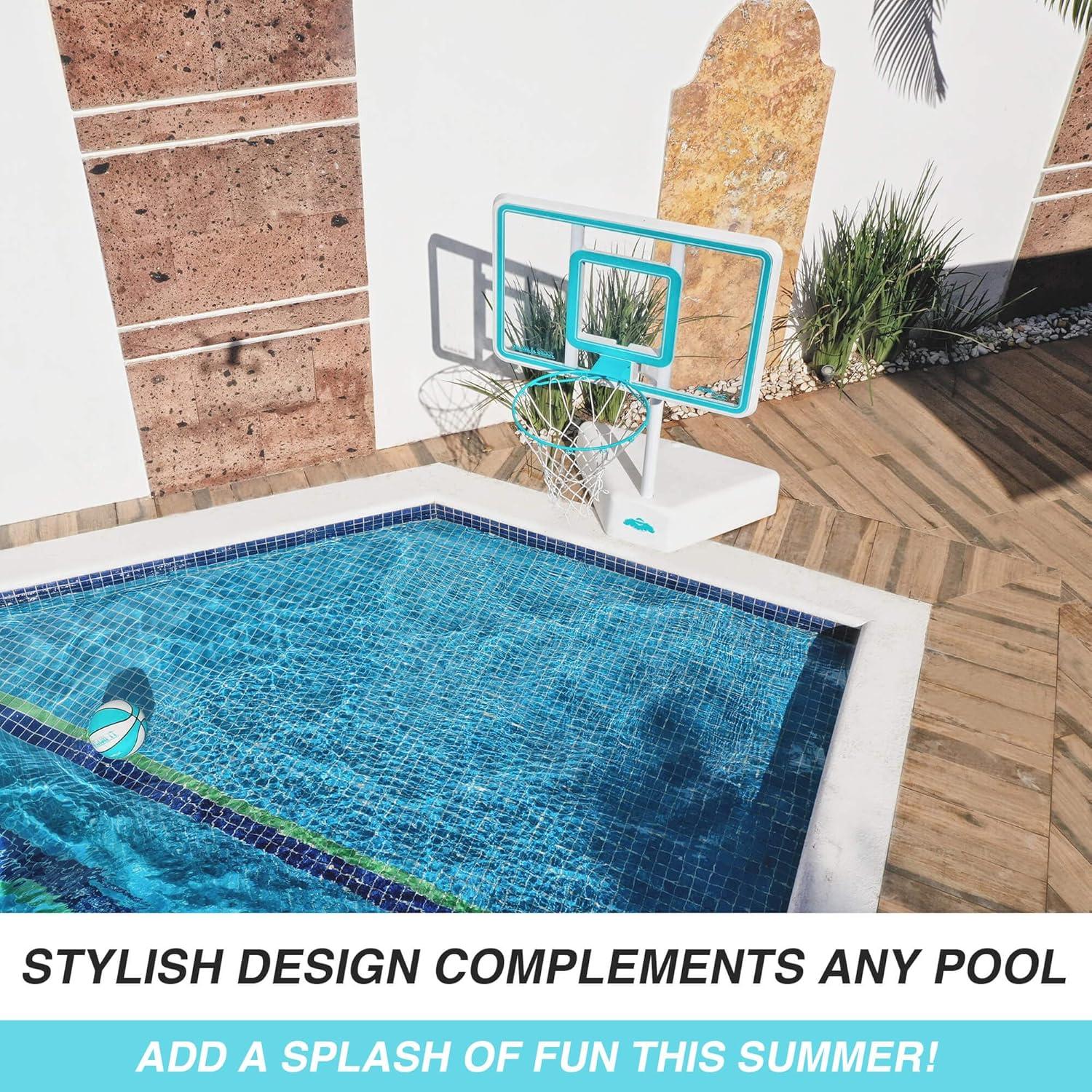 Dunn-Rite Splash & Shoot  Clear Polycarbonate backboard with  Adjustable Height