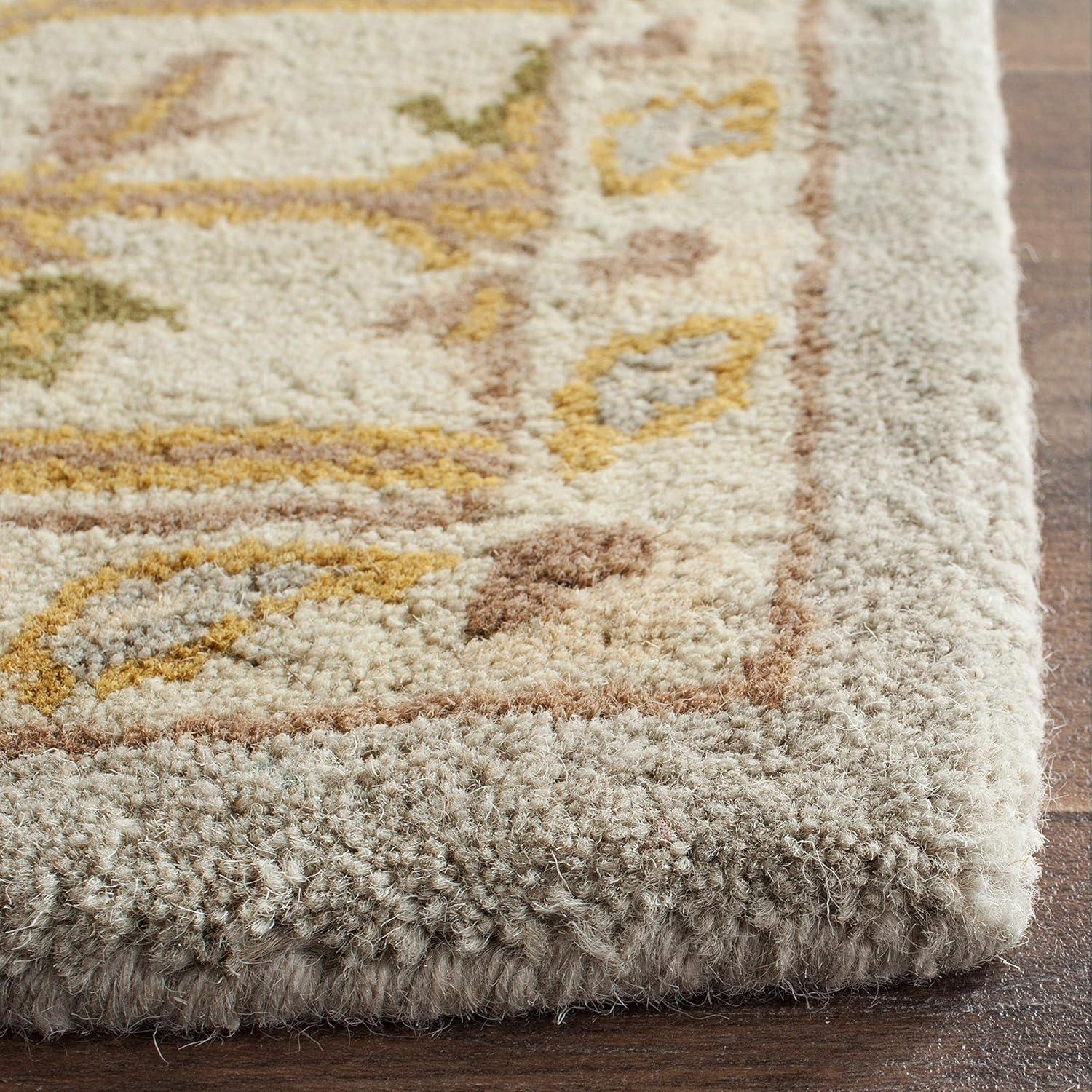 Classic CL933 Hand Tufted Area Rug - Light Blue/Ivory - 5'x8' - Safavieh.