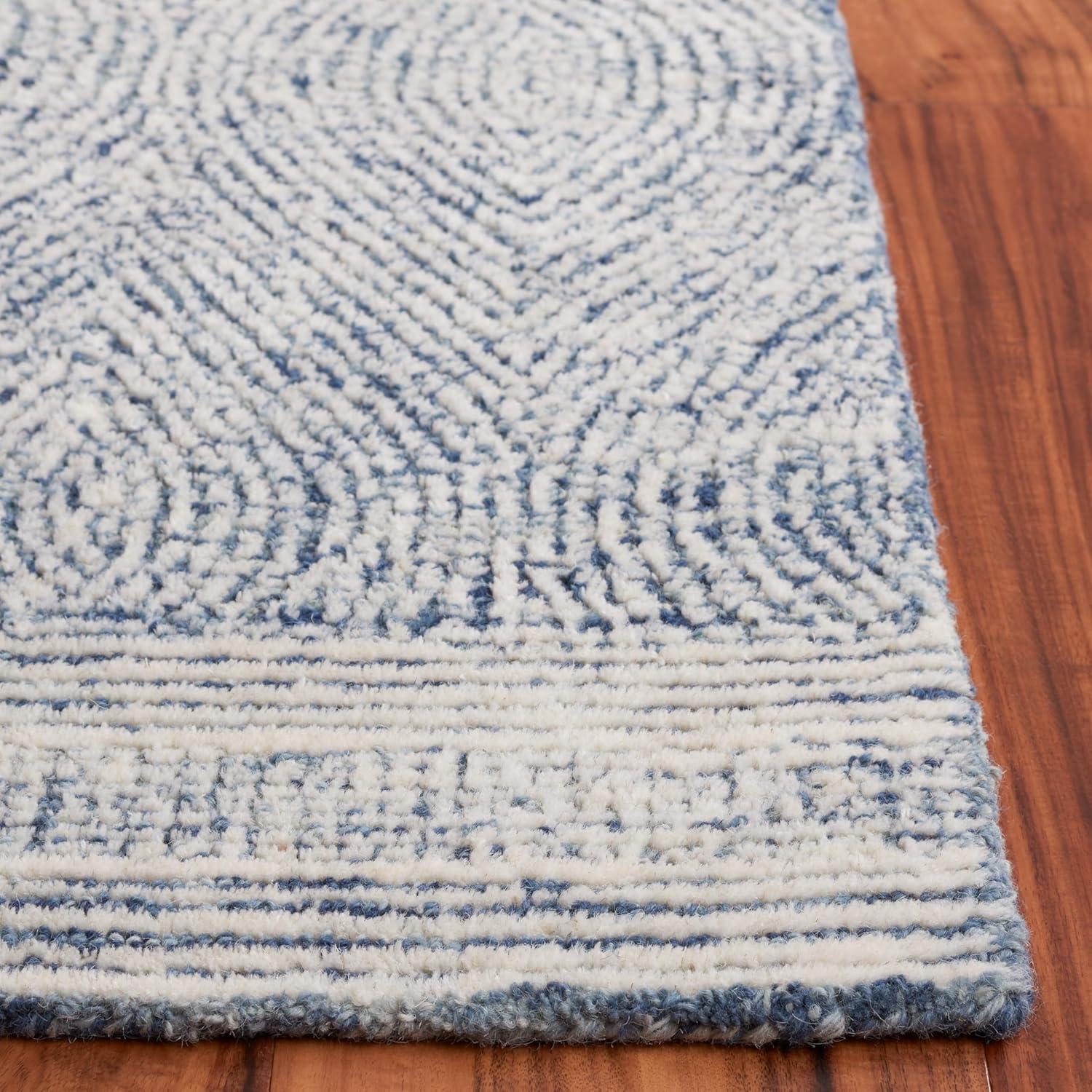 Abstract ABT340 Handmade Indoor Area Rug - Ivory/Chocolate - 8'x10' - Safavieh