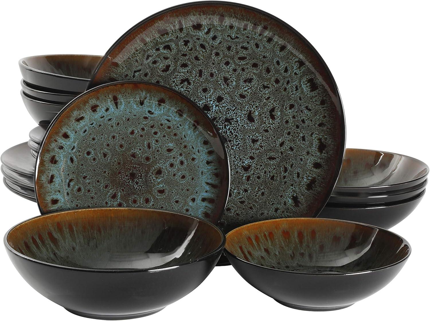 Gibson Elite Kyoto 16 Piece Dinnerware Set, Service for 4