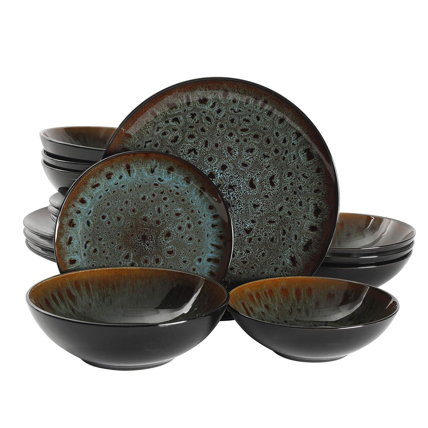Gibson Elite Kyoto 16 Piece Dinnerware Set, Service for 4