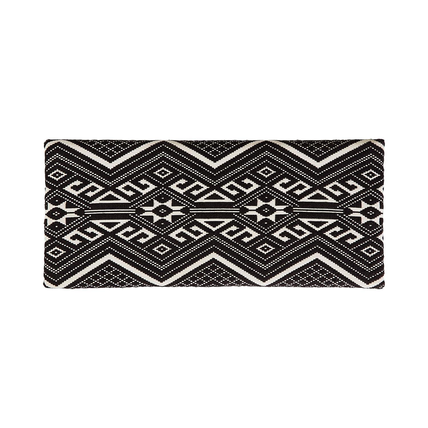 Coaster Mid-Century Cotton Upholstered Storage Bench in Black