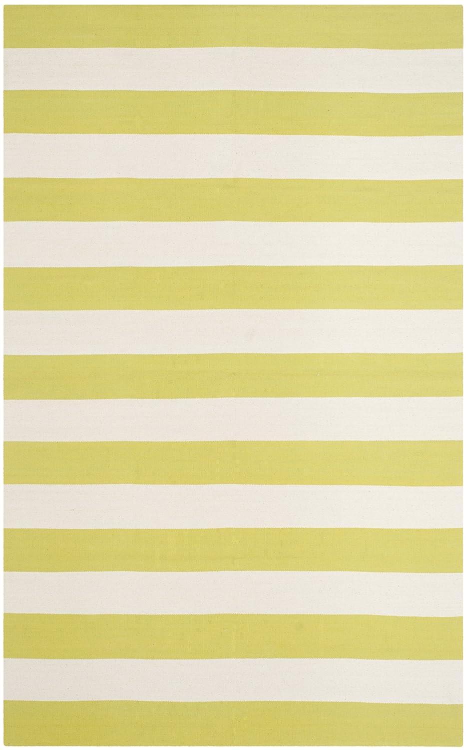 Montauk MTK712 Hand Woven Indoor Accent Rug - Green/Ivory - 4'x6' - Safavieh