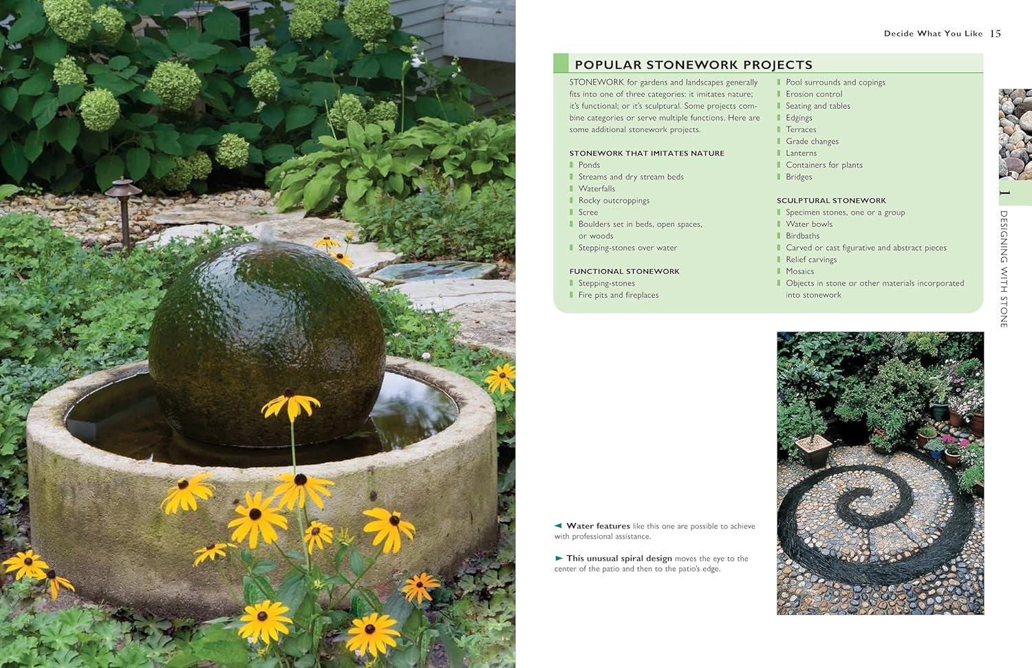 Landscaping with Stone, Third Edition - 3rd Edition by  Pat Sagui (Paperback)