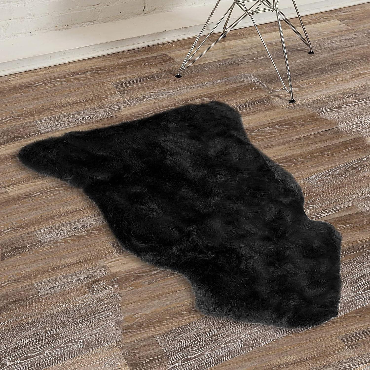 Natural New Zealand Sheepskin Trio Rug | Gradient grey | 3'x5'