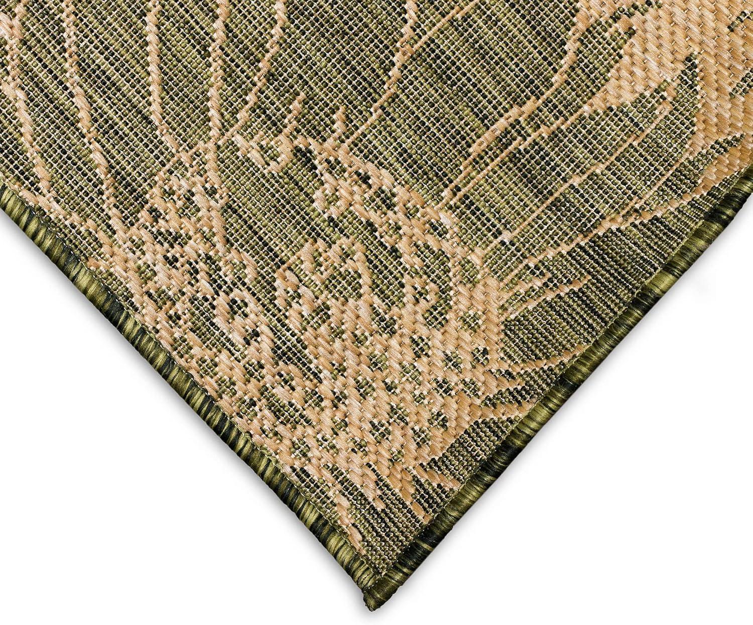 Liora Manne Carmel Sunflower Field Indoor/Outdoor Rug Green 3'3" x 4'11"
