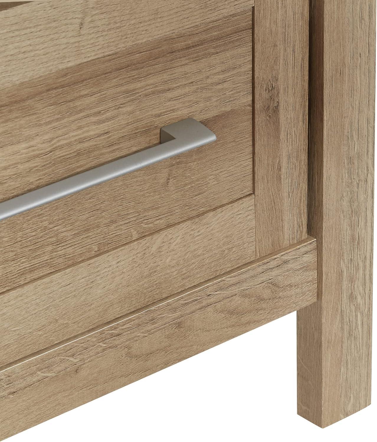 Stonebrook Nightstand with 2 USB Ports in Wood Canyon Oak Finish