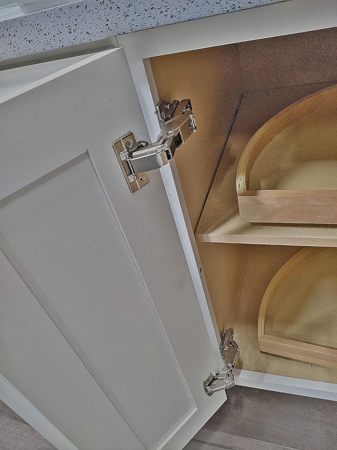 165 Degree Full Overlay Lazy Susan Hinge for Door Connect to Frame Cabinet Corner Door Hinge