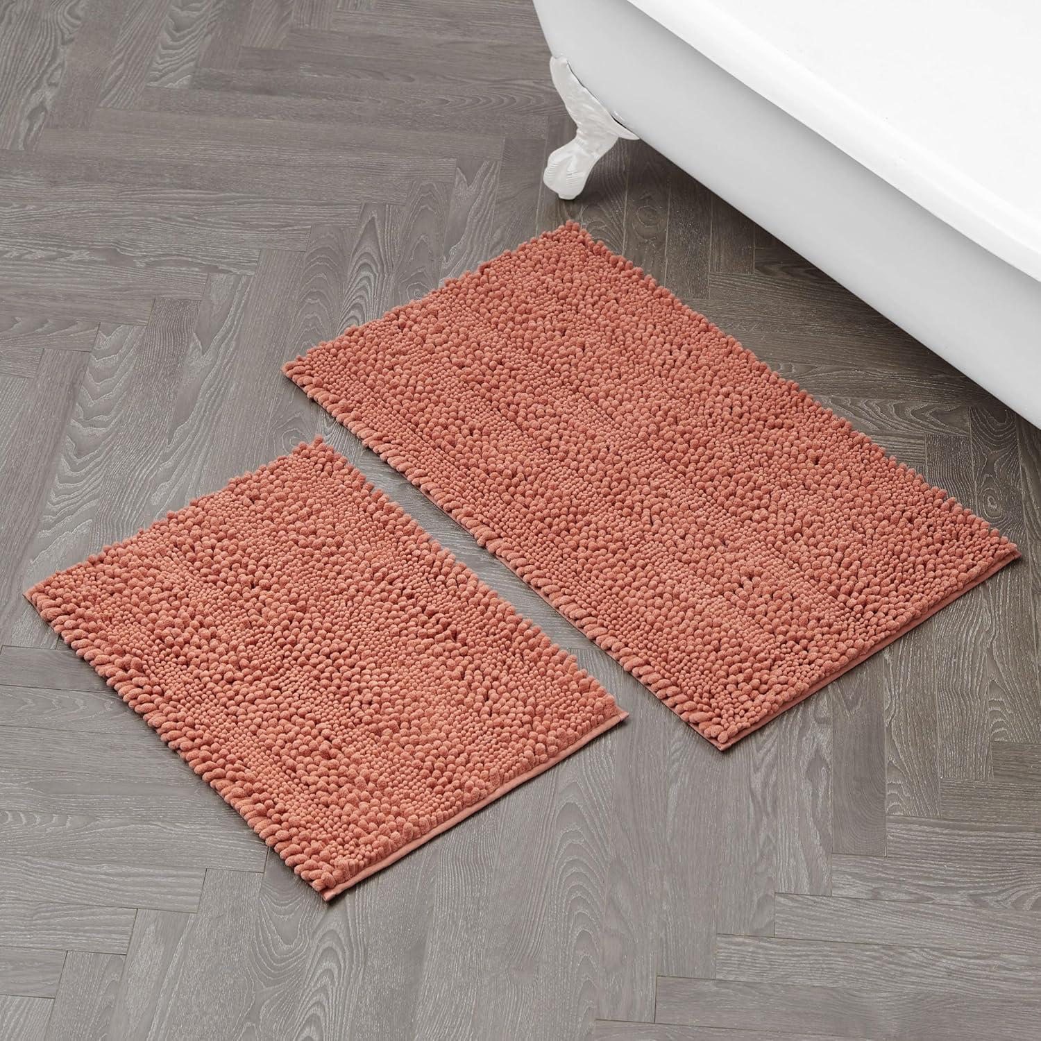 Laura Ashley Laura Ashley Astor Chenille 2 Pieces Non-Slip Bath Mat