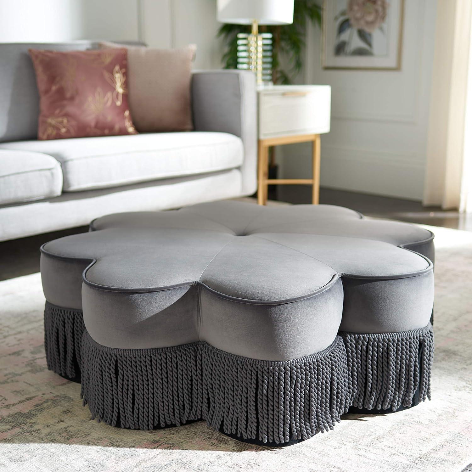 Tanith Flower Ottoman  - Safavieh