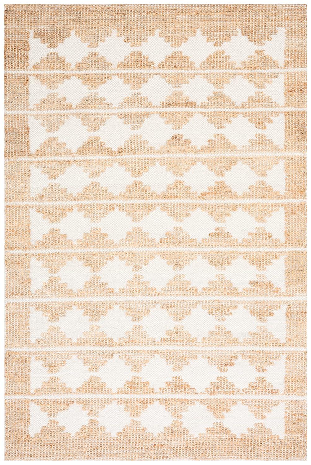 Natural Fiber NF511 Hand Loomed Area Rug - Ivory/Natural - 6'x9' - Safavieh.