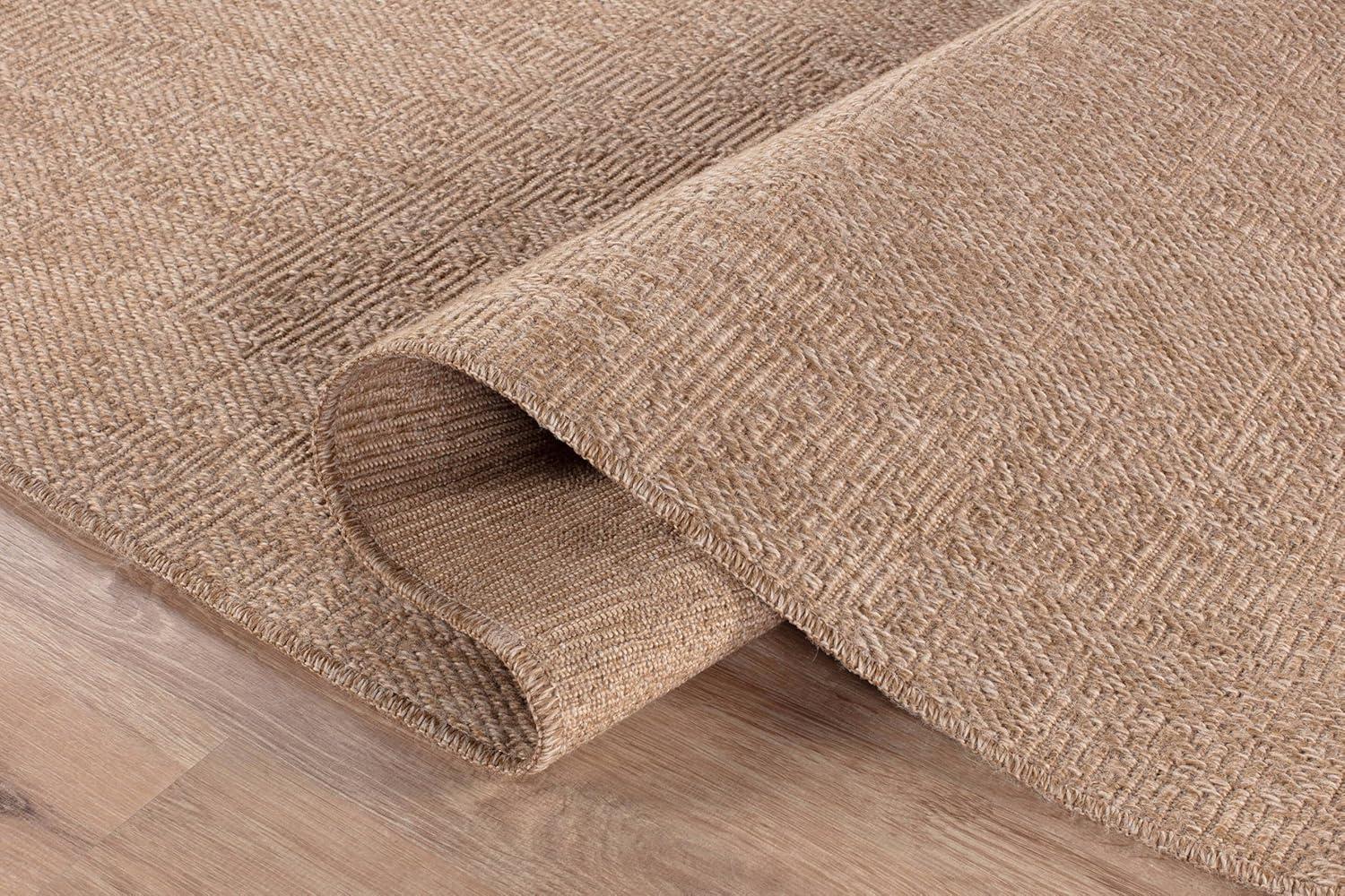4'x6' Pata Hand Woven Chunky Jute Area Rug, Natural - JONATHAN Y