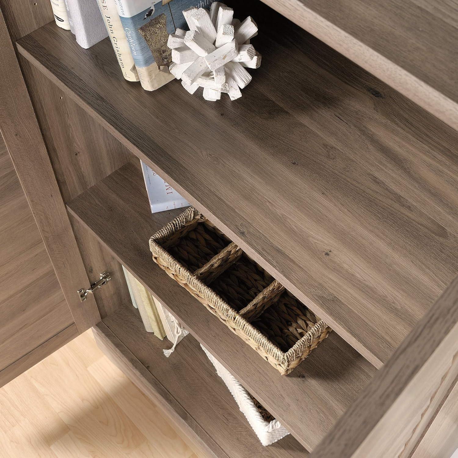 Salt Oak Freestanding Storage Cabinet with Adjustable Shelving