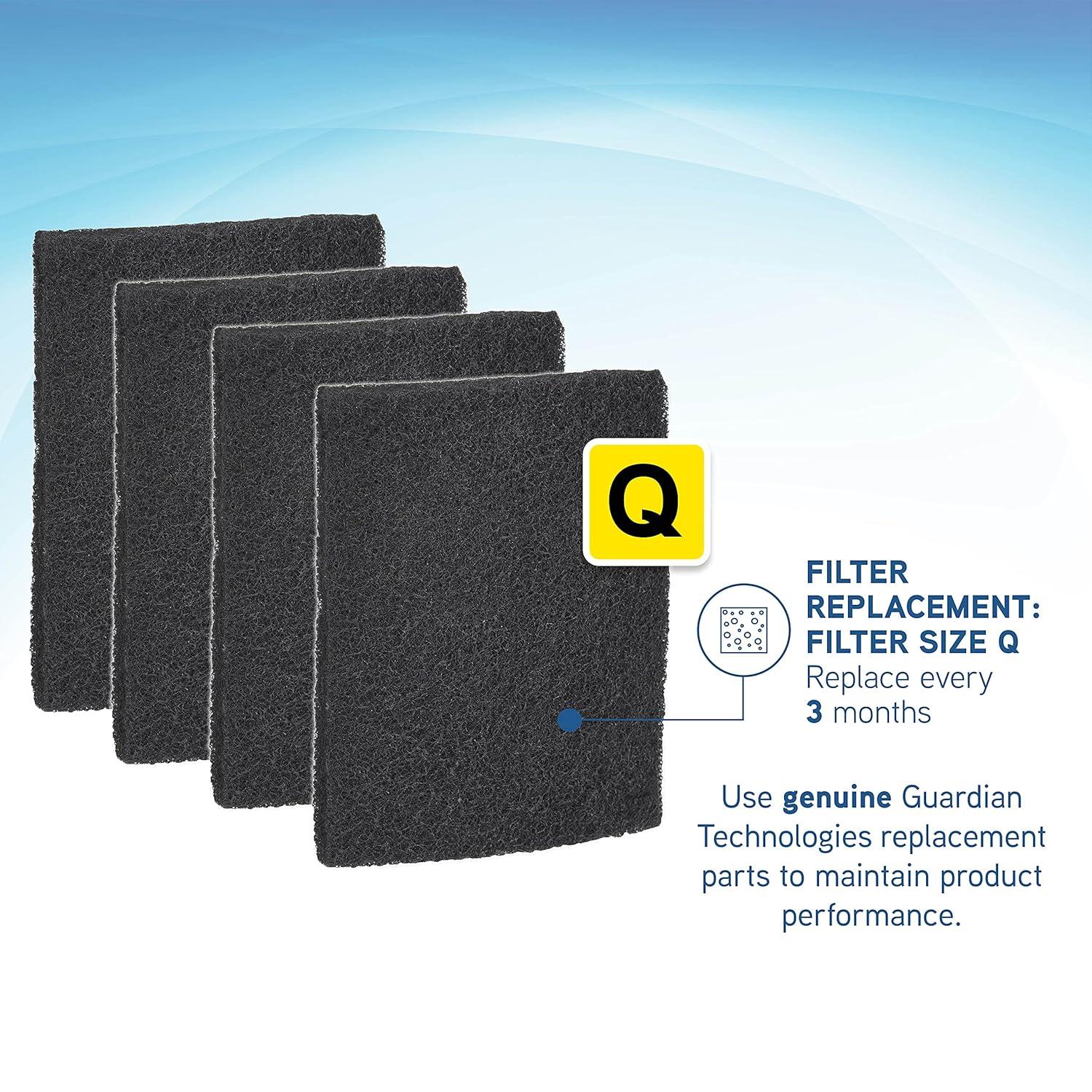 Guardian Technologies Personal Air Purifier with Activated Carbon/Charcoal Filter for 50 Cubic Feet