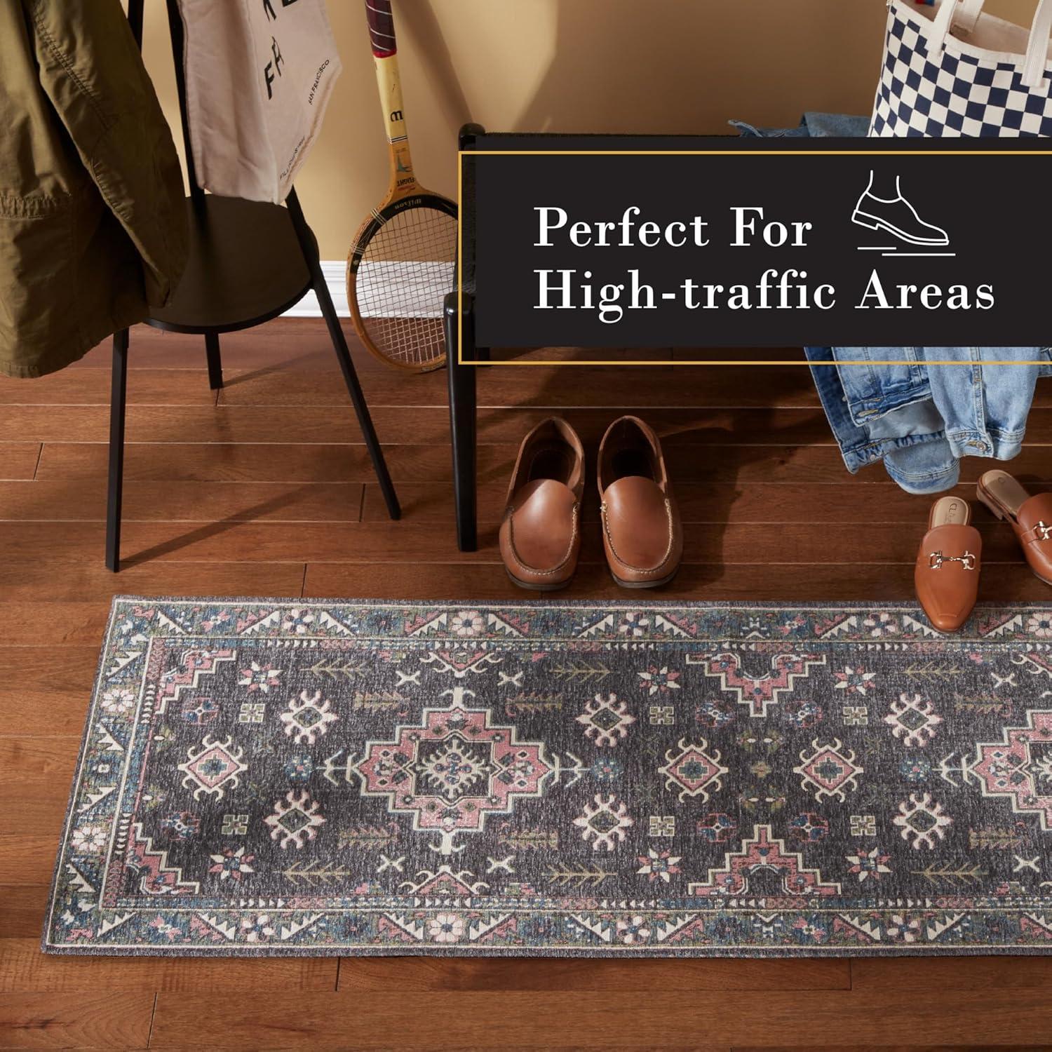 Town & Country Living TOWN & COUNTRY LUXE Livie Everwash Non-Slip Backing Kitchen Mat