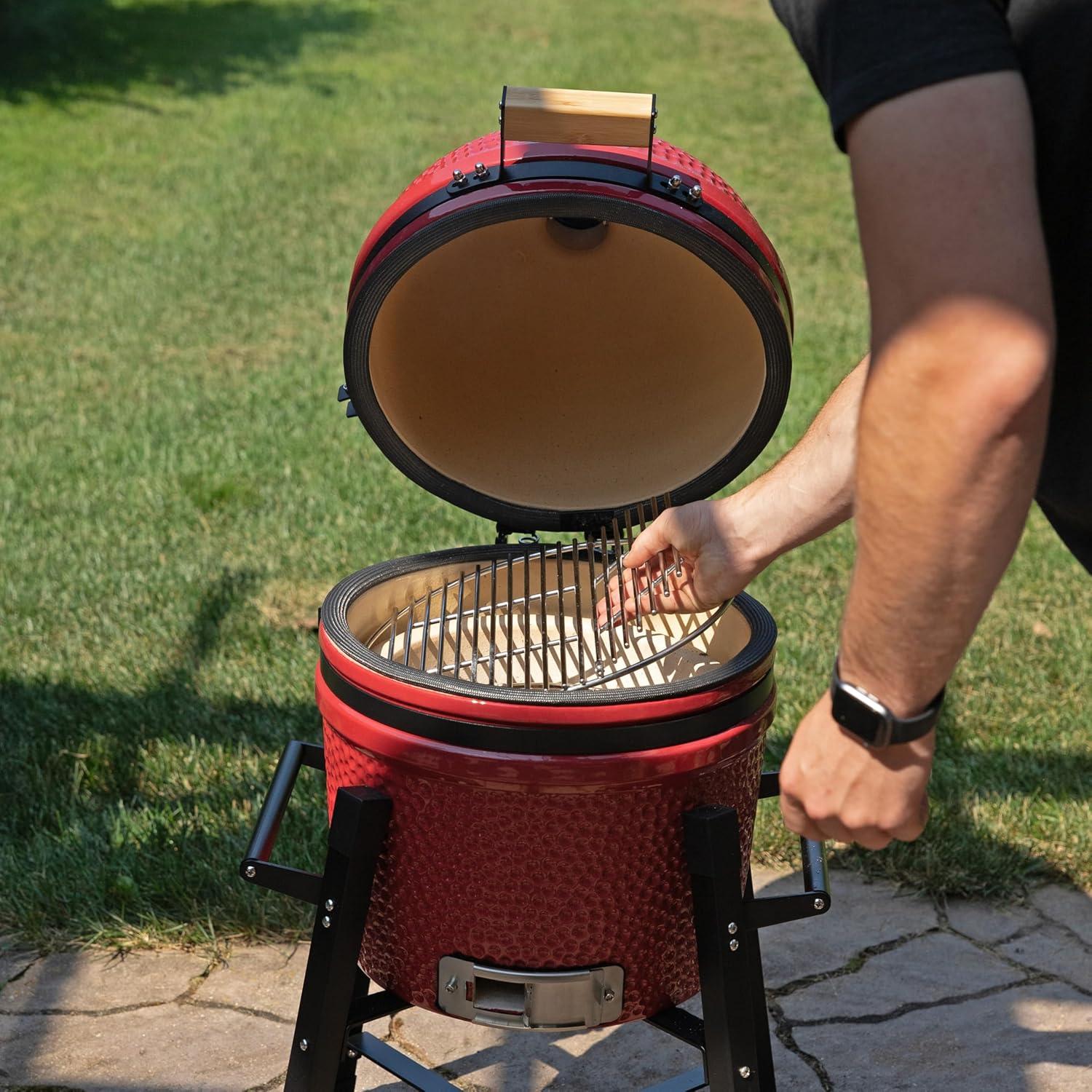 Mullite Kamado Grill with Stand