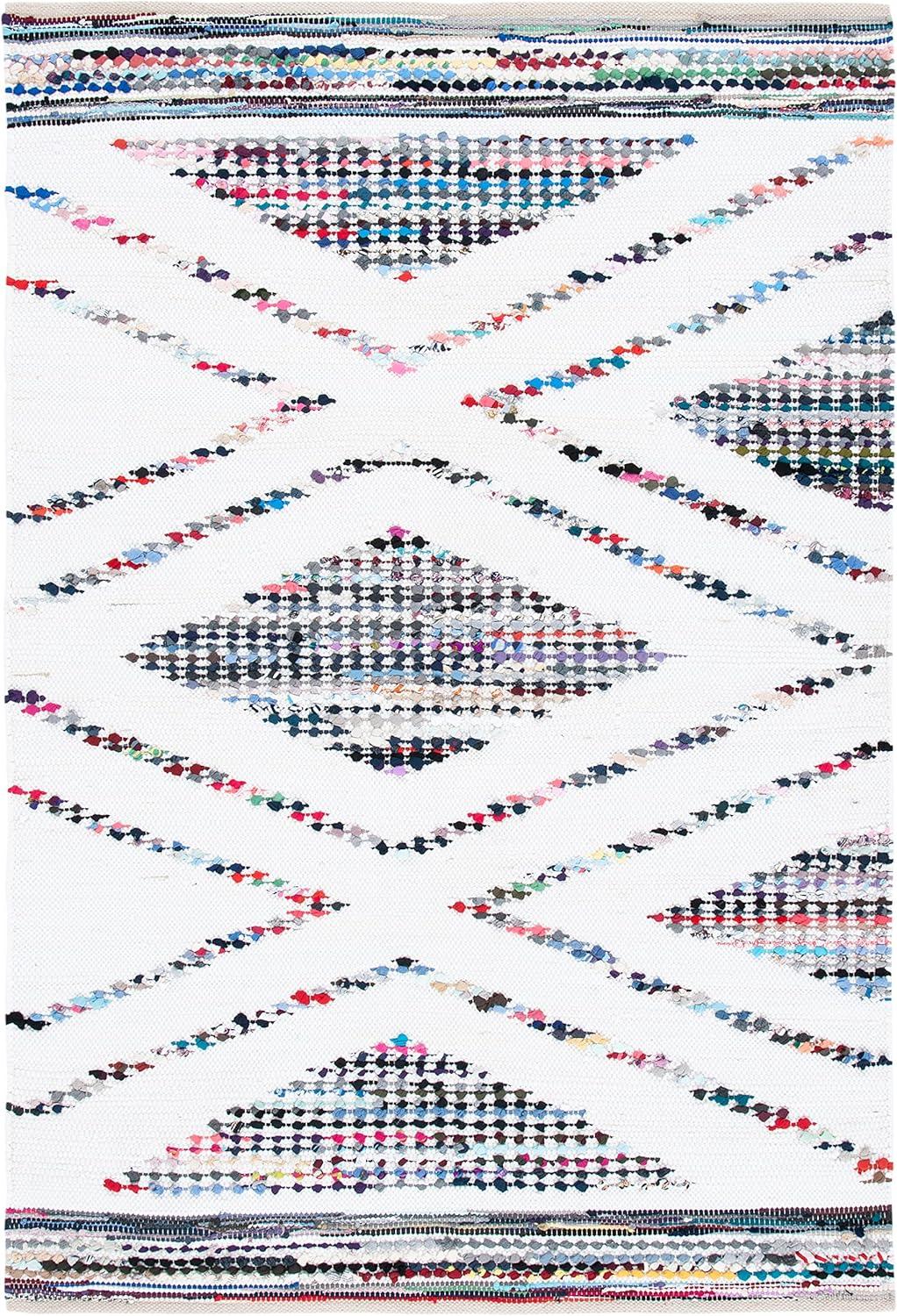 Montauk MTK816 Hand Woven Area Rug - Ivory/Black - 5'x8' - Safavieh.