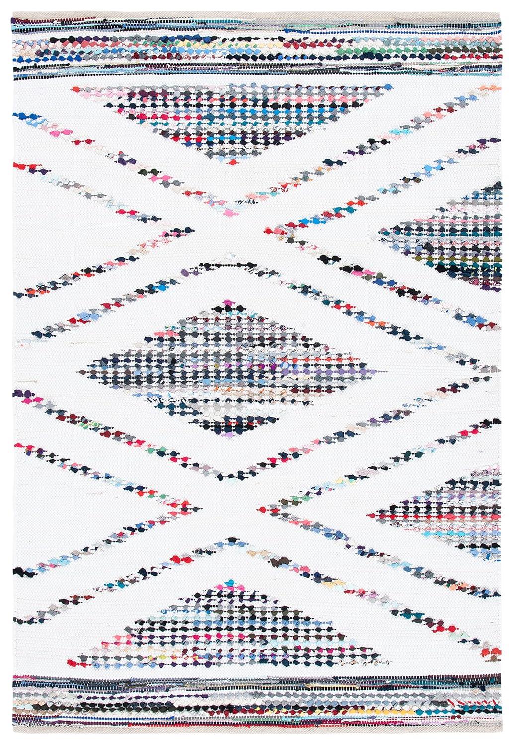 Montauk MTK816 Hand Woven Area Rug - Ivory/Black - 5'x8' - Safavieh.