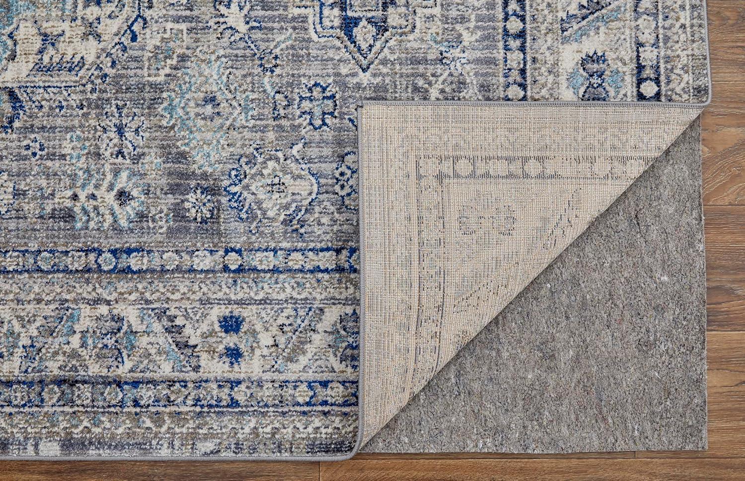 23'' Vintage Bohemian Rectangular Rug in Warm Spice and Cool Stone