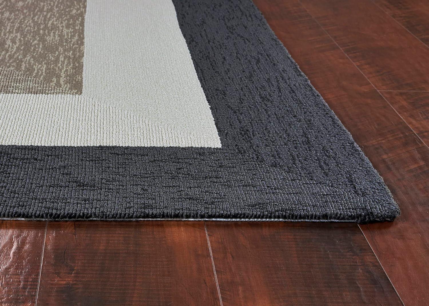 Libby Langdon Rug, 7' Square, Charcoal