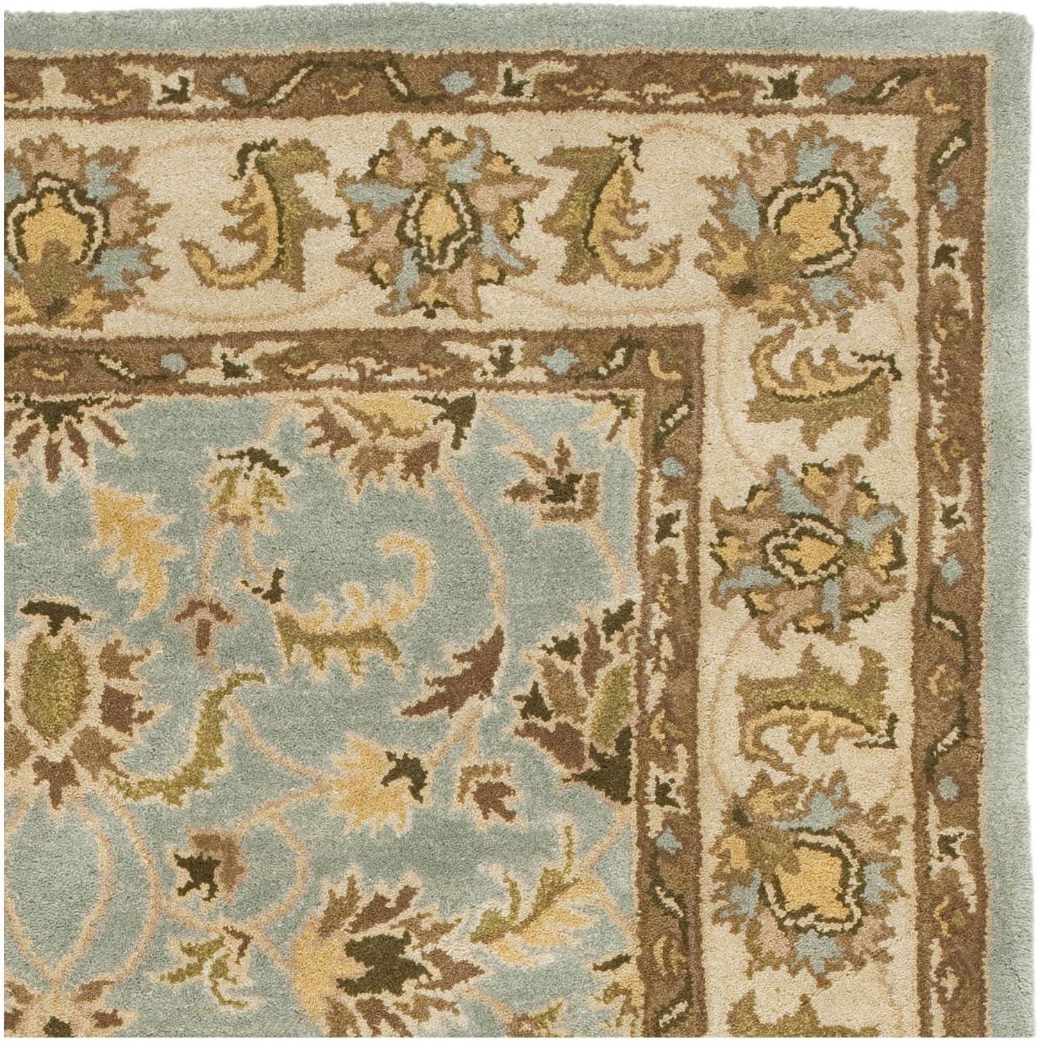 Heritage HG913 Hand Tufted Area Rug - Light Blue/Beige - 7'6"x9'6" - Safavieh.