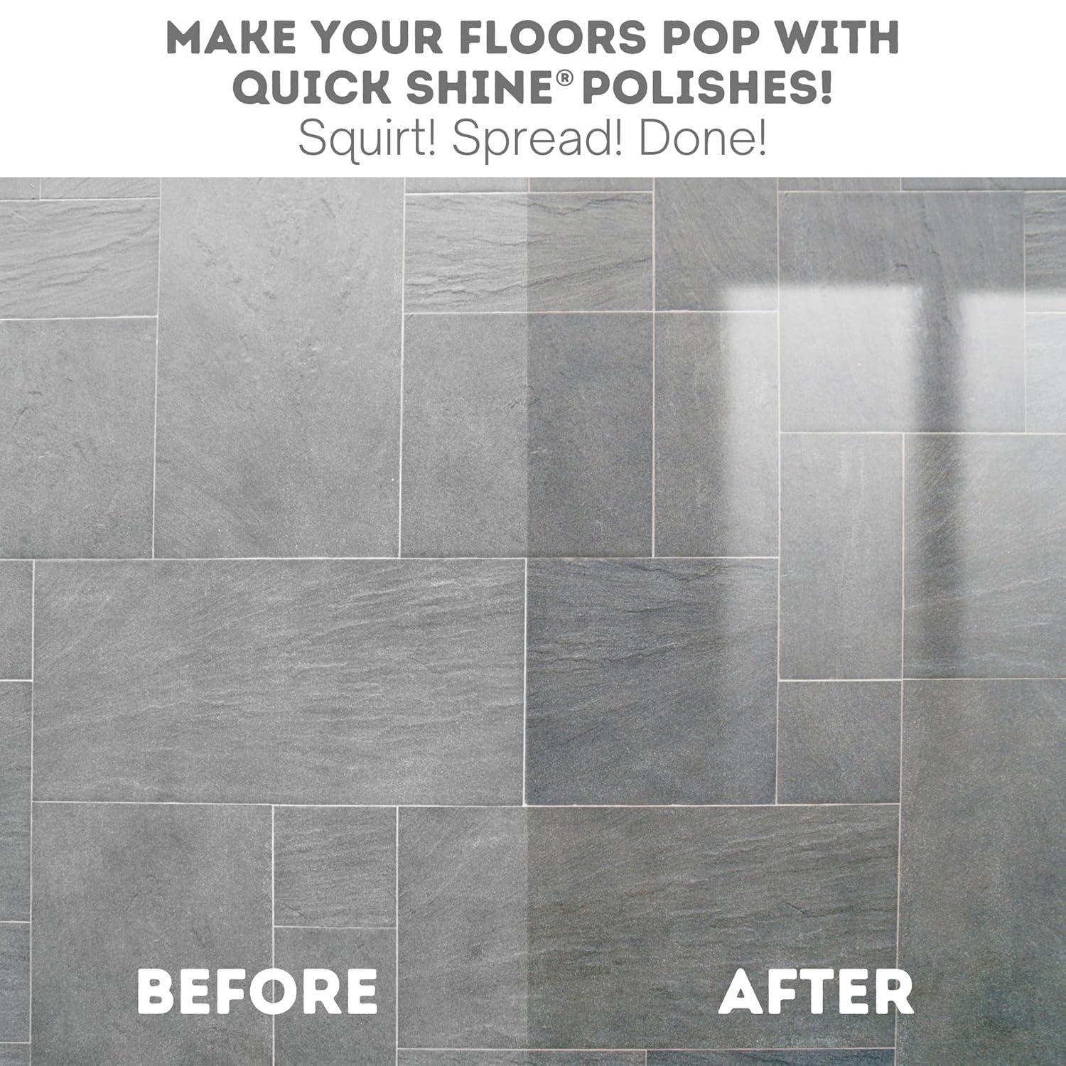 Quick Shine Multi-Surface Floor Finish & Polish, PFAS-Free Formula, 64 fl oz