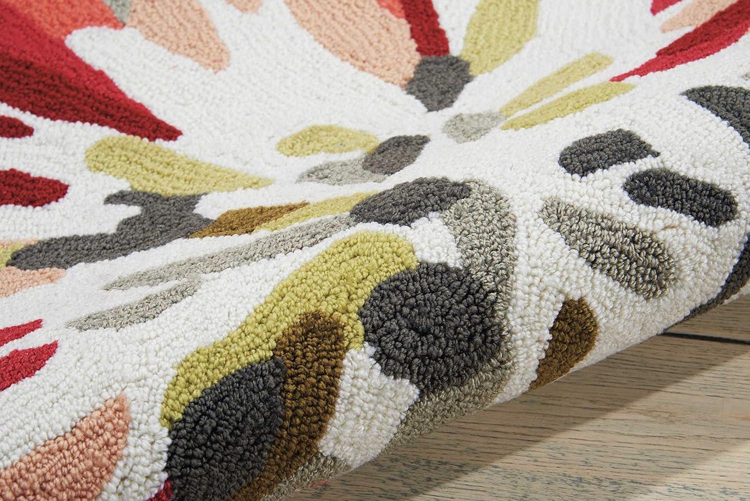 Nourison Fantasy Ivory Area Rug FA16 2'3" x 8'