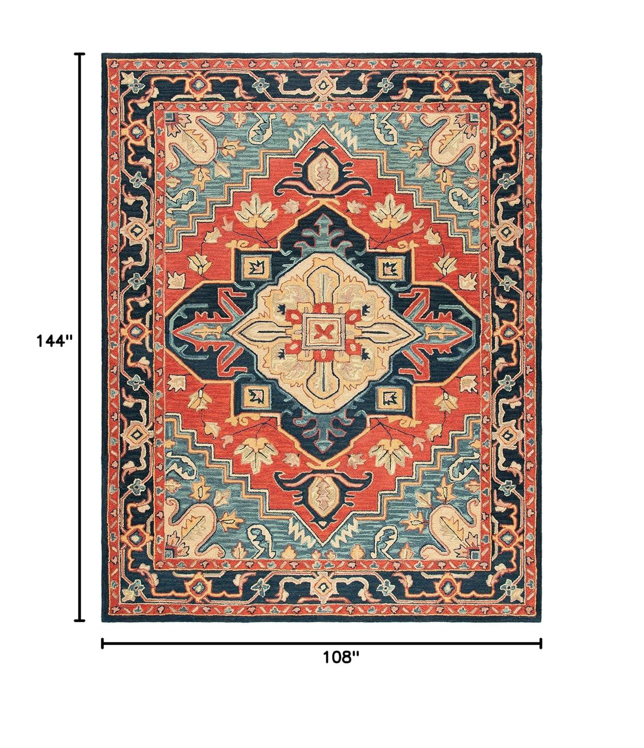 Heritage HG920 Hand Loomed Area Rug - Beige/Grey - 8'9"x11'9" - Safavieh.