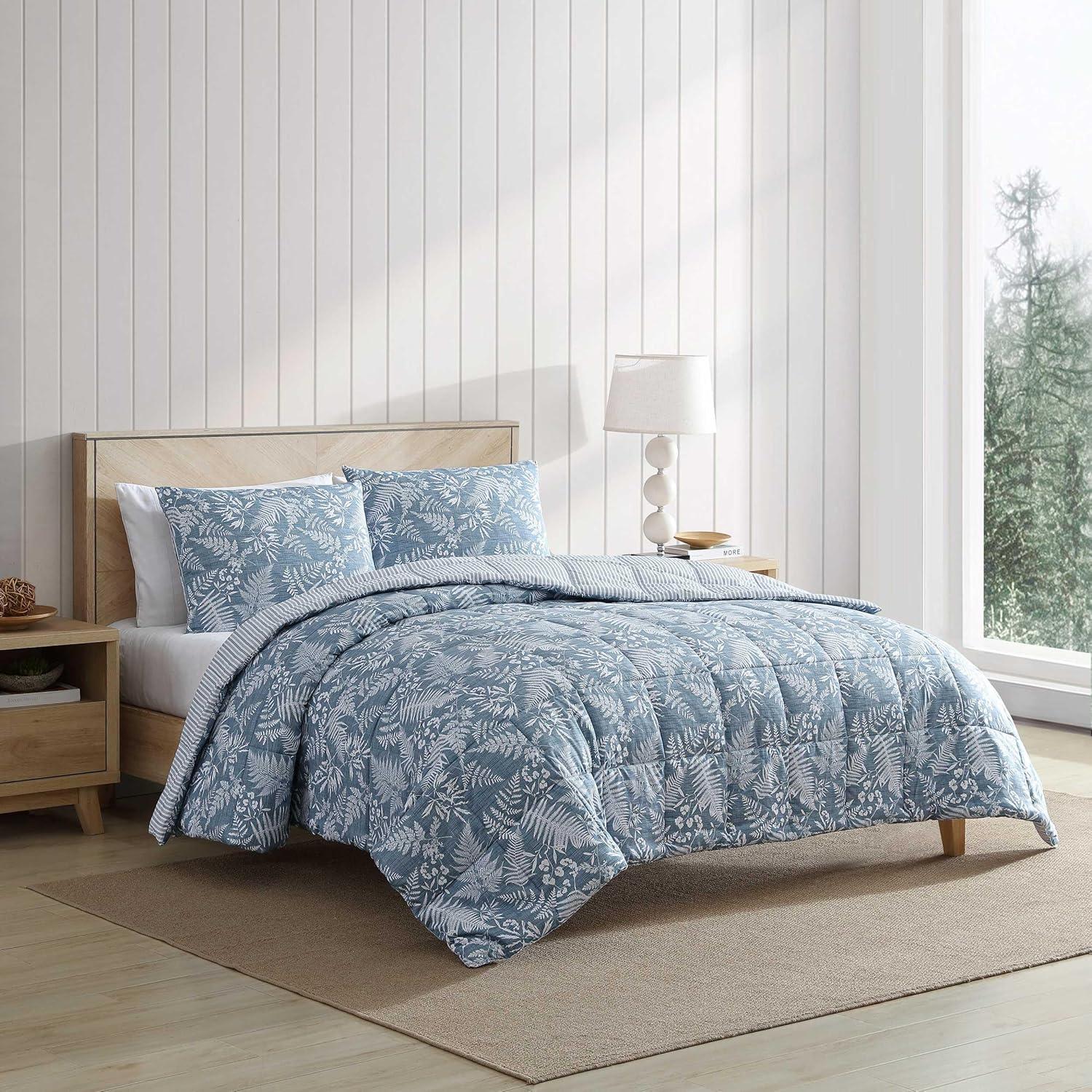 Eddie Bauer Eddie Bauer Fern Garden Blue Reversible Comforter Set