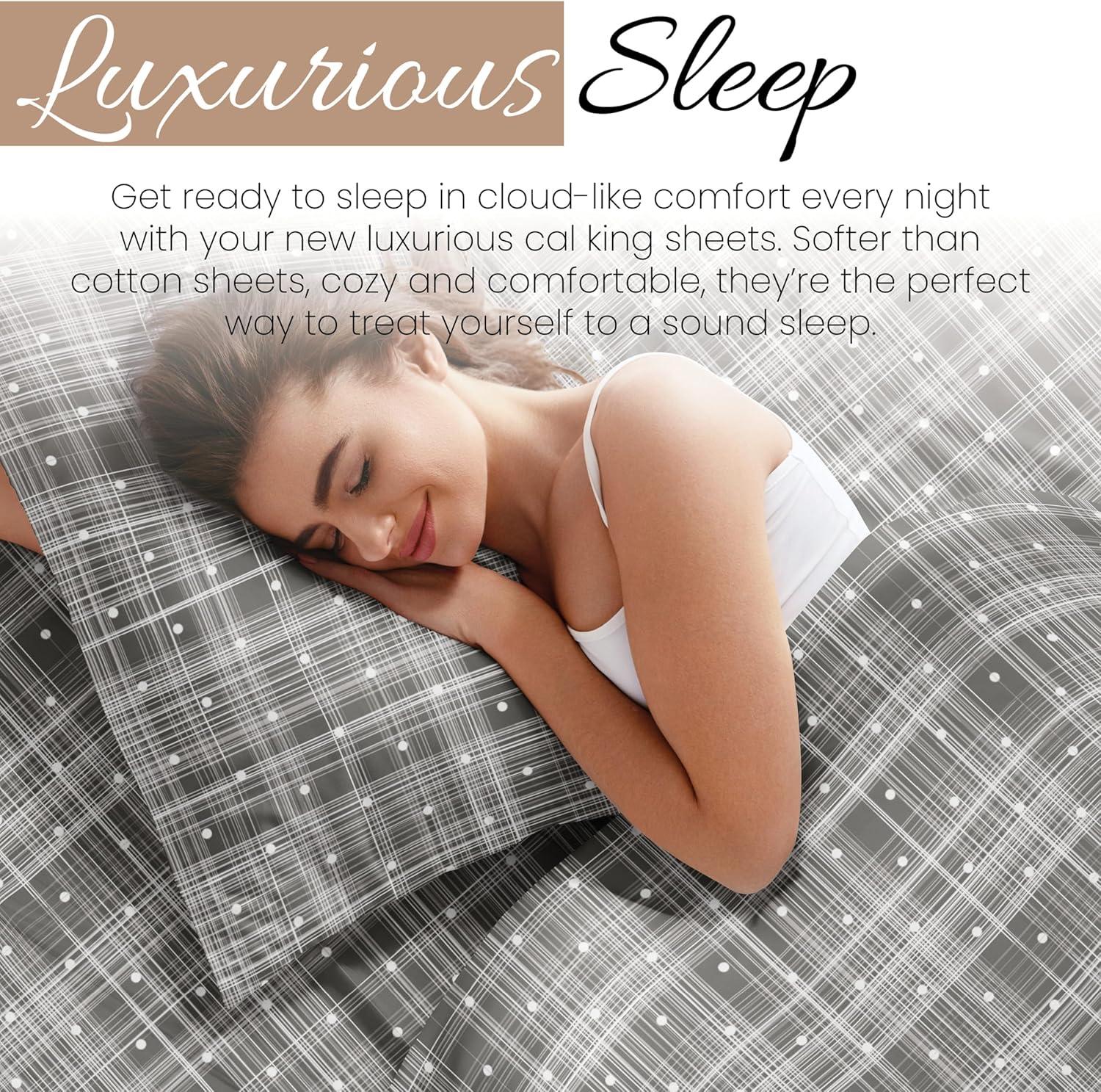 Becky Cameron™ Polka Dot Pattern Microfiber Sheet Set