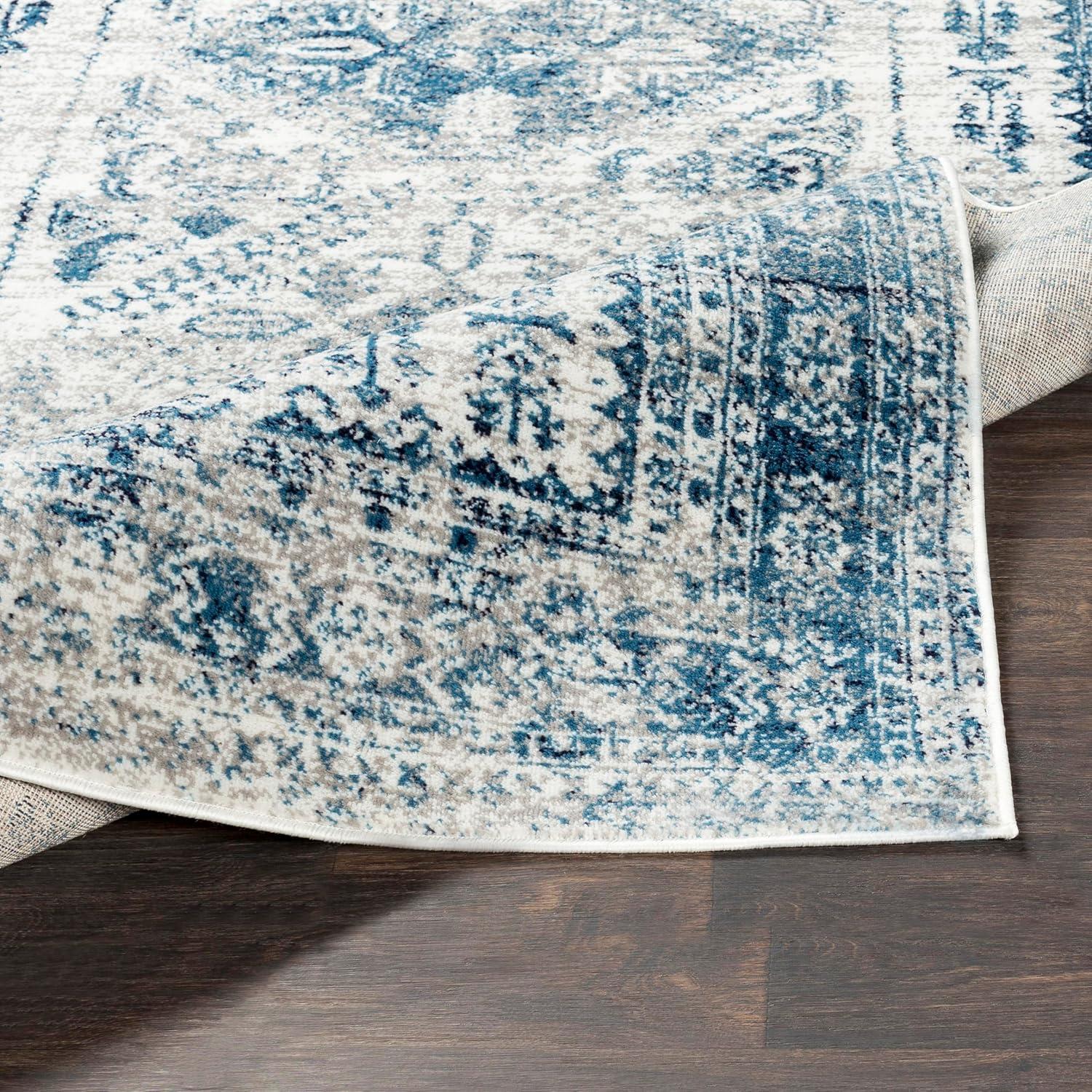 Havana Sky Blue 7 ft. 10 in. x 10 ft. 3 in. Oriental Area Rug