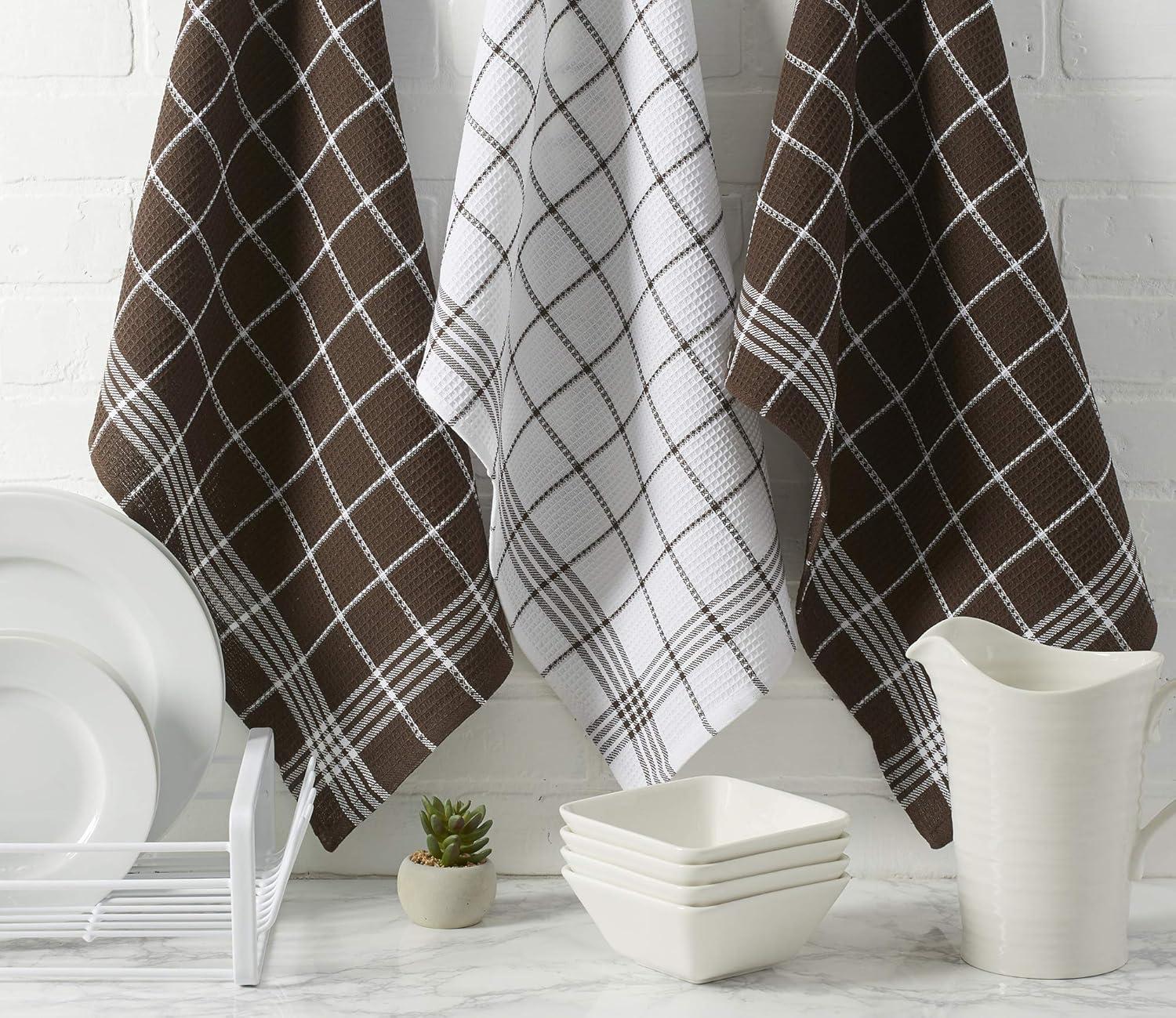 Waffle Weave Cotton Waffle Tea Towel Kitchen Towel