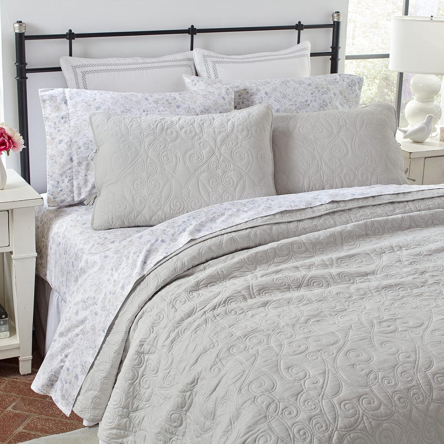 Laura Ashley Felicity Cotton Reversible Quilt Set