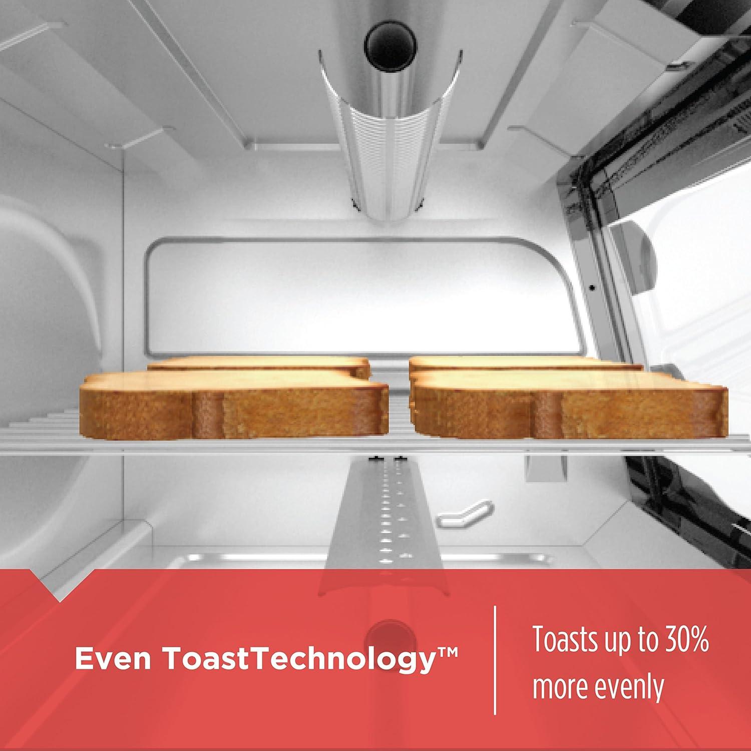 BLACK+DECKER 4-Slice Toaster Oven, Stainless Steel, TO1705SB