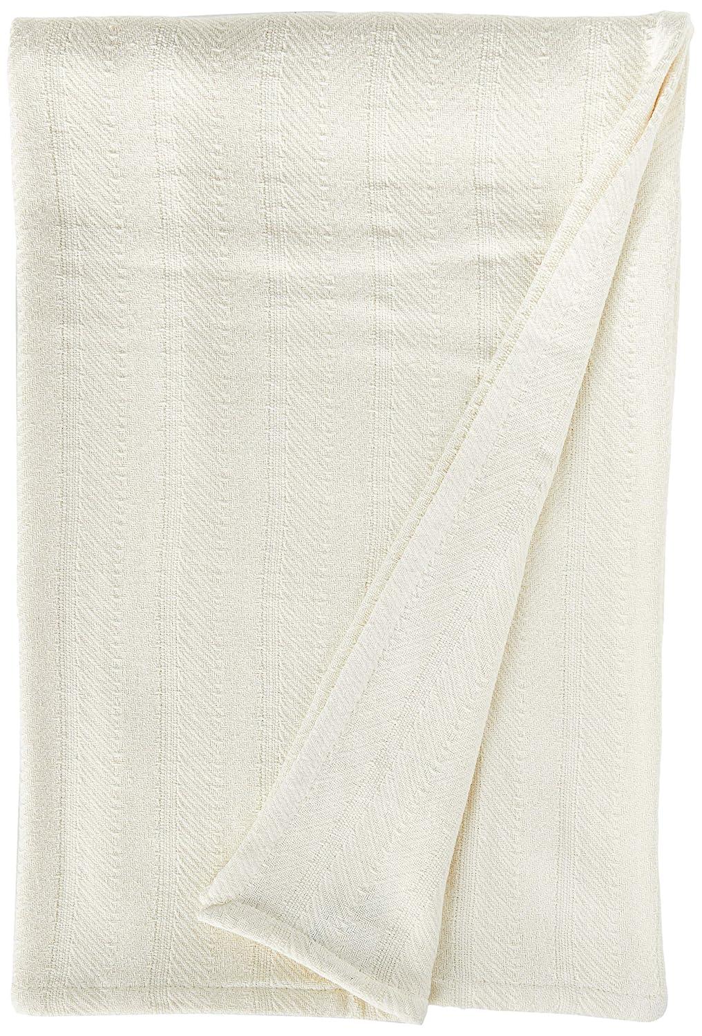 Eddie Bauer Herringbone Cotton Reversible Blanket
