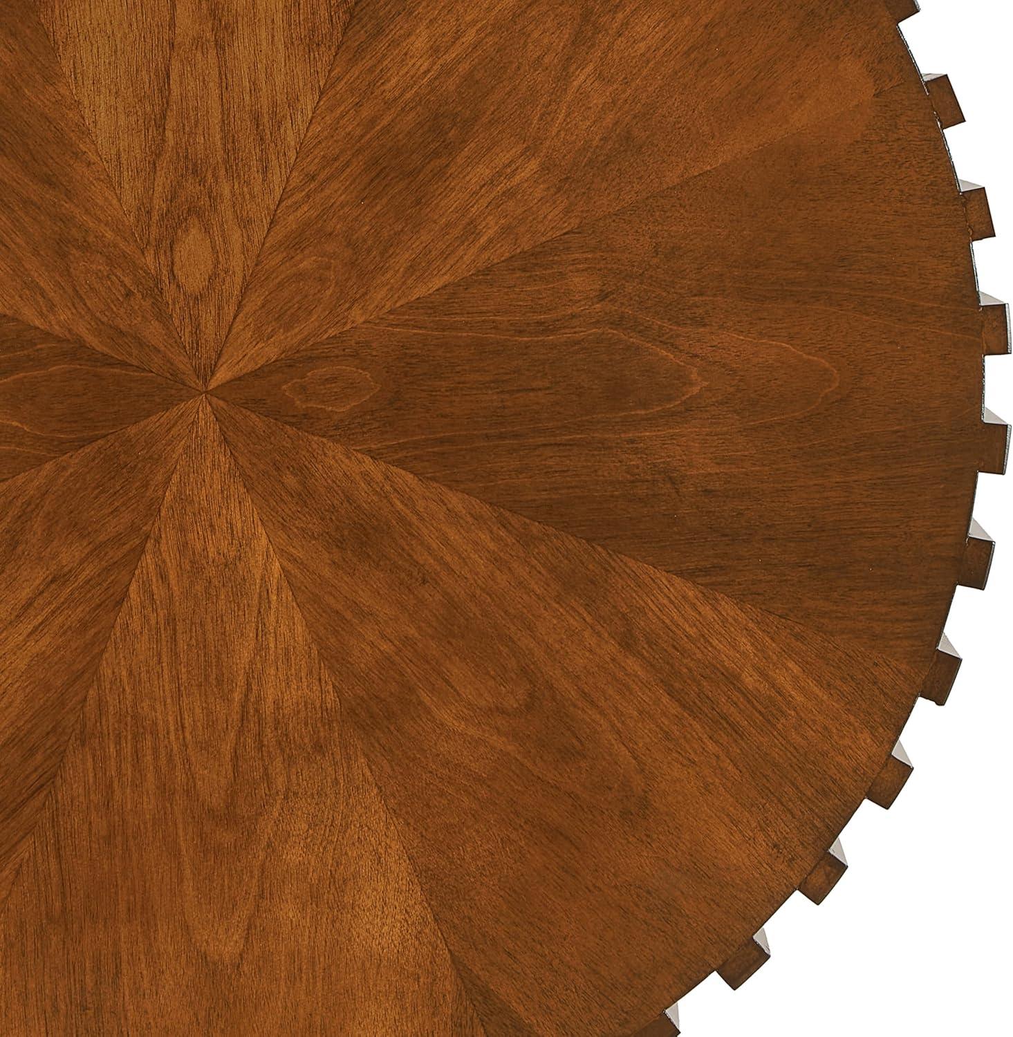 Handcraft Round Coffee Table Set of 2,Brown Nesting Side Table End Table,Modern Drum Side Table for Small Space,Living Room,Office,Bedroom-Cuddlewood