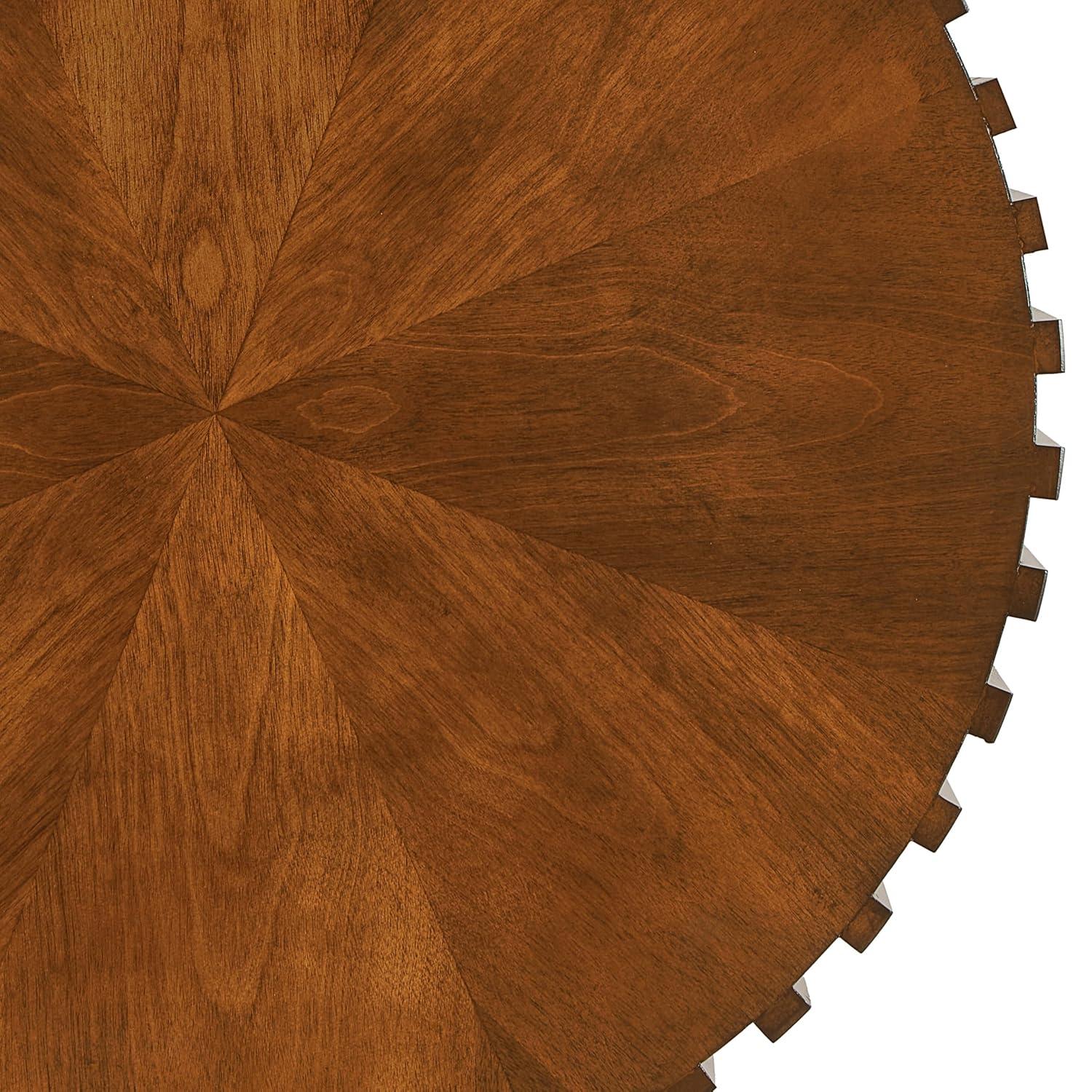 Handcraft Round Coffee Table Set of 2,Brown Nesting Side Table End Table,Modern Drum Side Table for Small Space,Living Room,Office,Bedroom-Cuddlewood