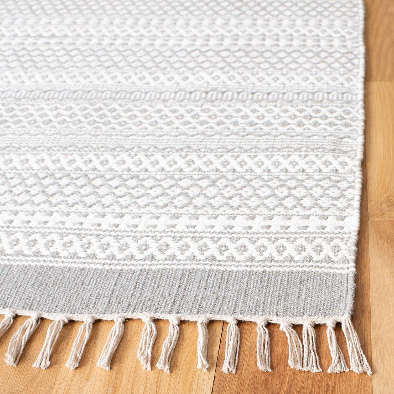 Kilim KLM705 Hand Woven Area Rug - Grey/Beige - 3'x5' - Safavieh.