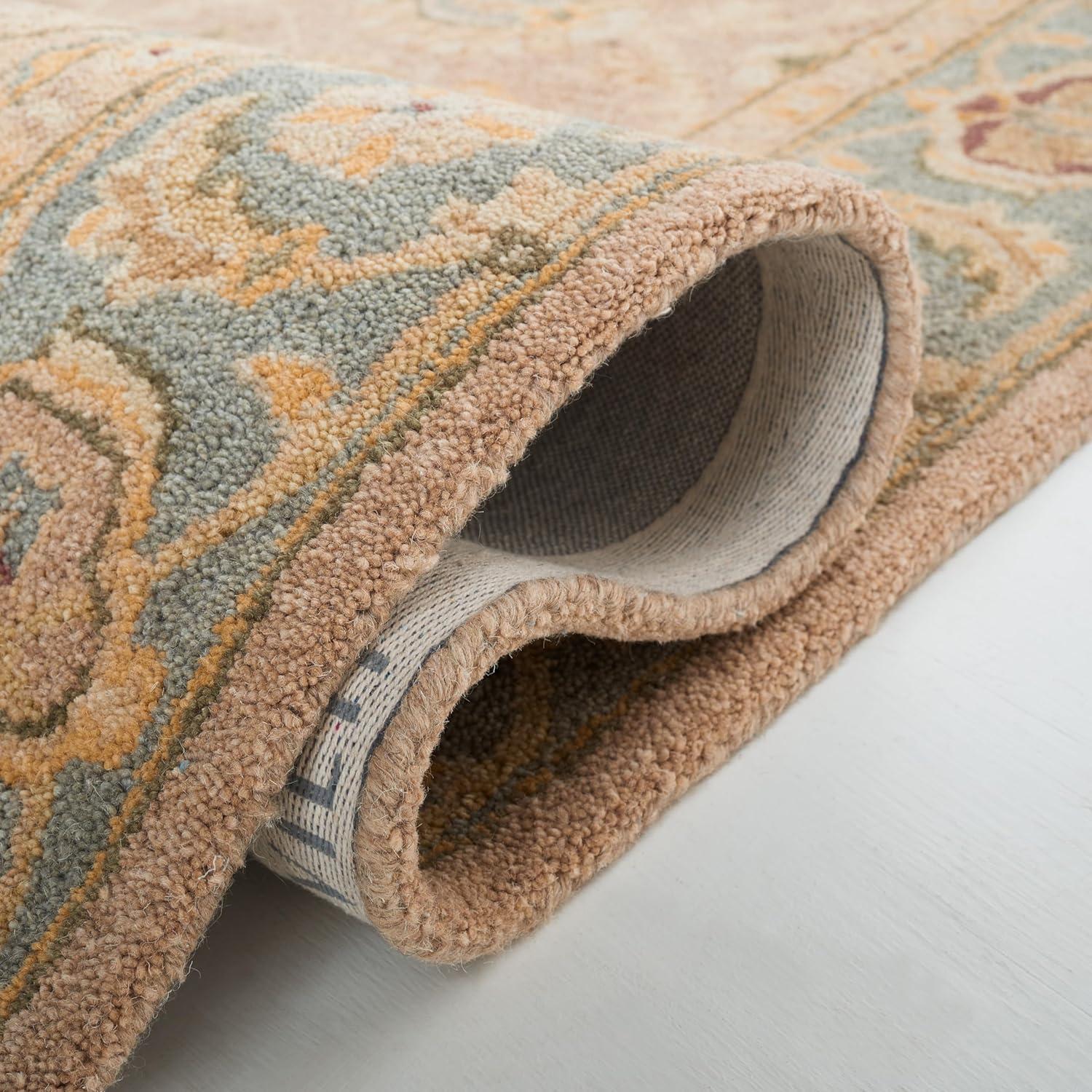 Anatolia AN549 Hand Tufted Indoor Area Rug - Brown/Blue - 9'x12' - Safavieh