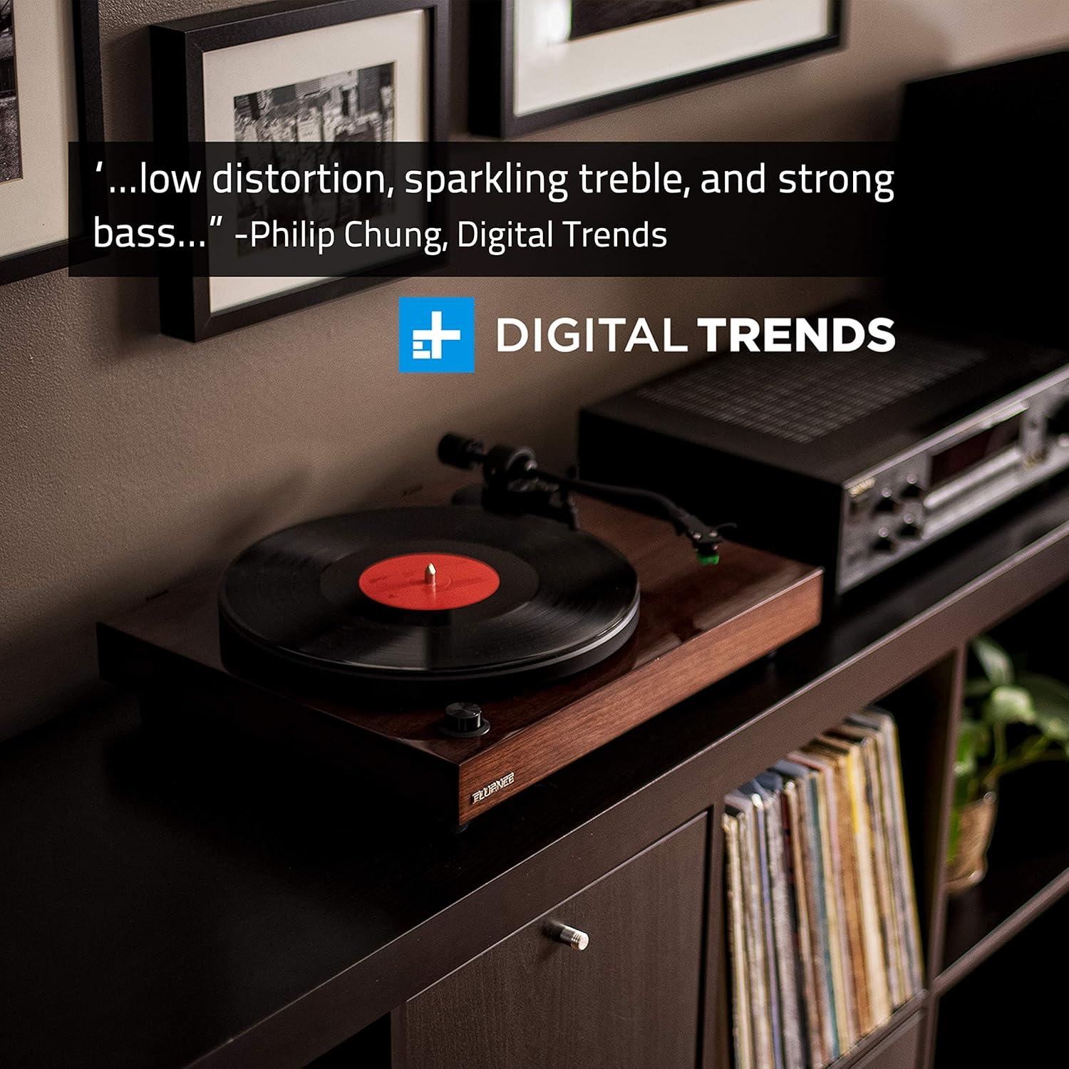 Fluance RT81 Elite High Fidelity Vinyl Turntable Record Player with Audio Technica AT95E Cartridge, Belt Drive, Preamp - Piano Black