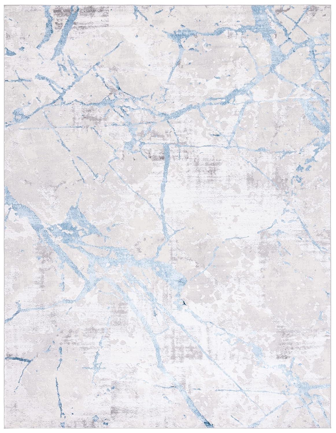 SAFAVIEH Amelia Pemala Abstract Area Rug, Grey/Blue, 9' x 12'