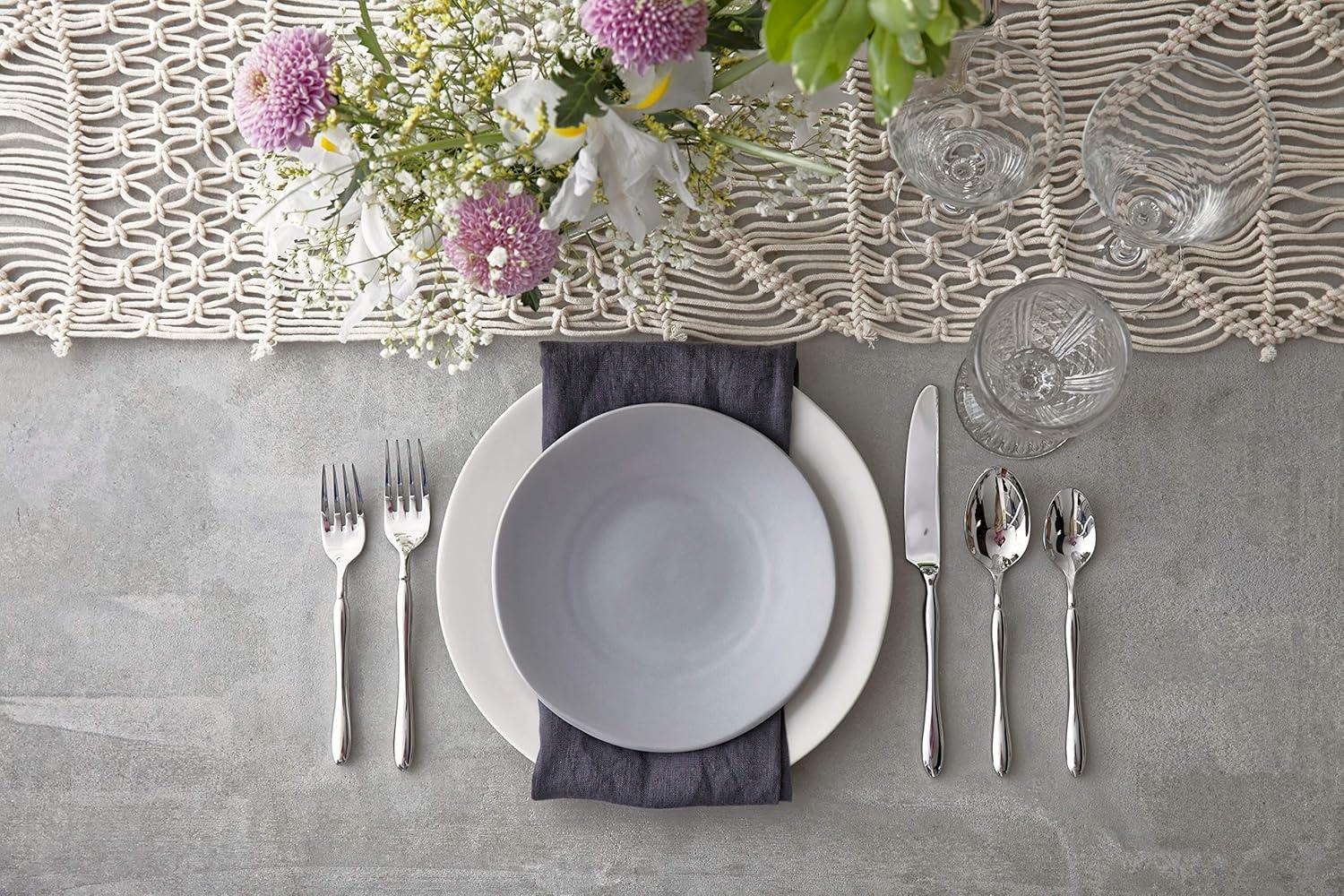 Smoke Gray Ceramic 8" Salad Plate Set