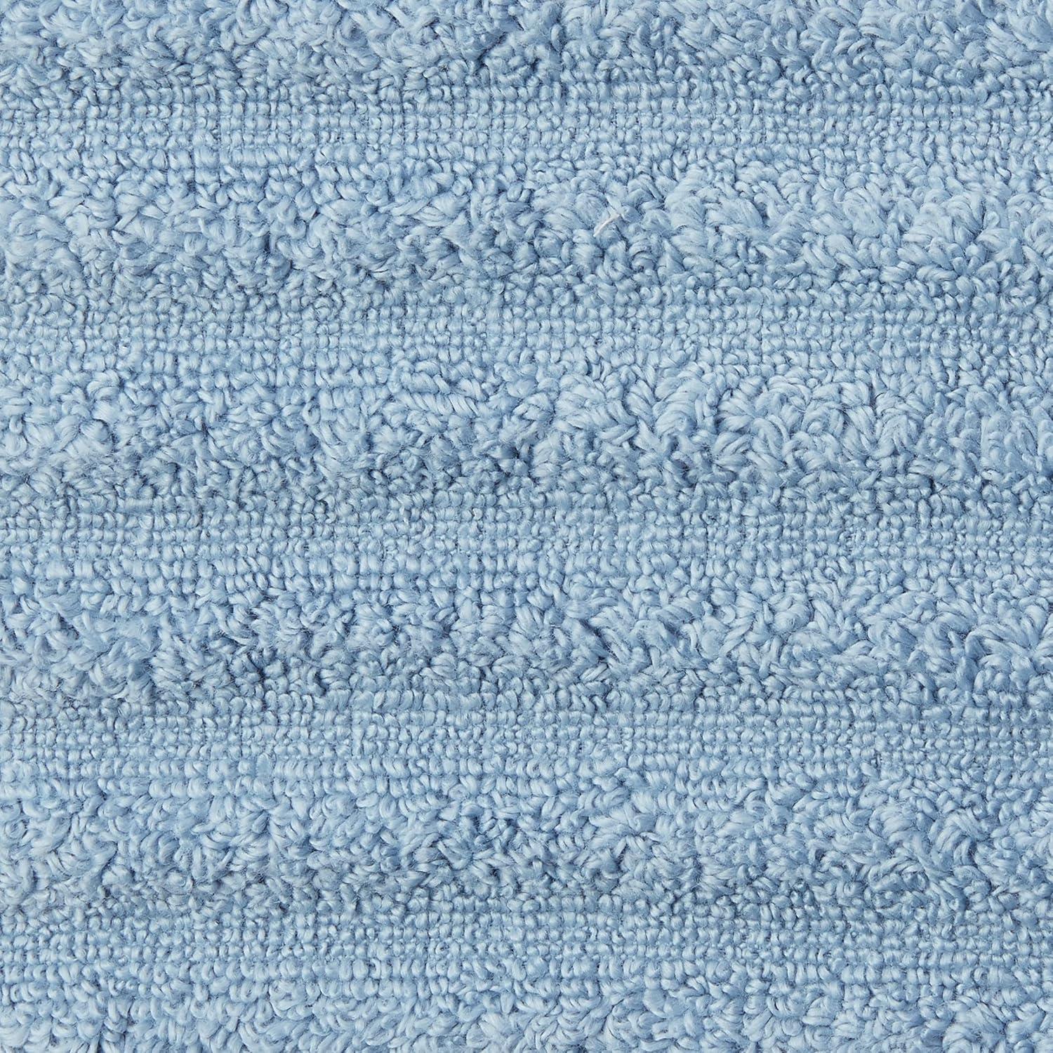 Modern Threads Luxury 100% Cotton 6-pc Wavy Towel Set, Blue