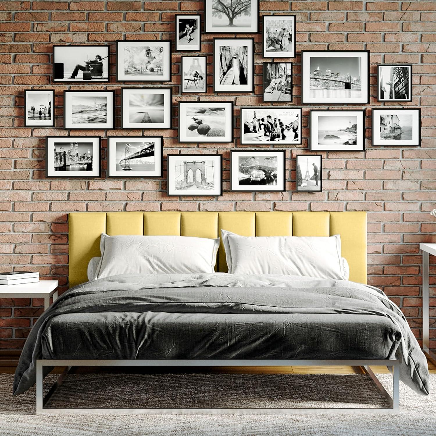 Panelist Modern Padded Headboard - Set of Wall Mounted Panels