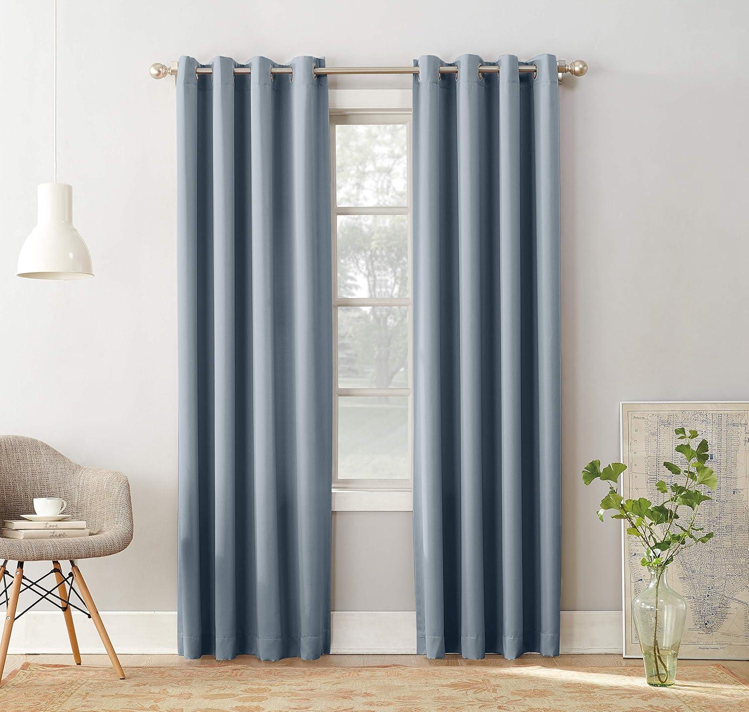 Sun Zero Room Darkening Seymour Grommet Curtain Panel