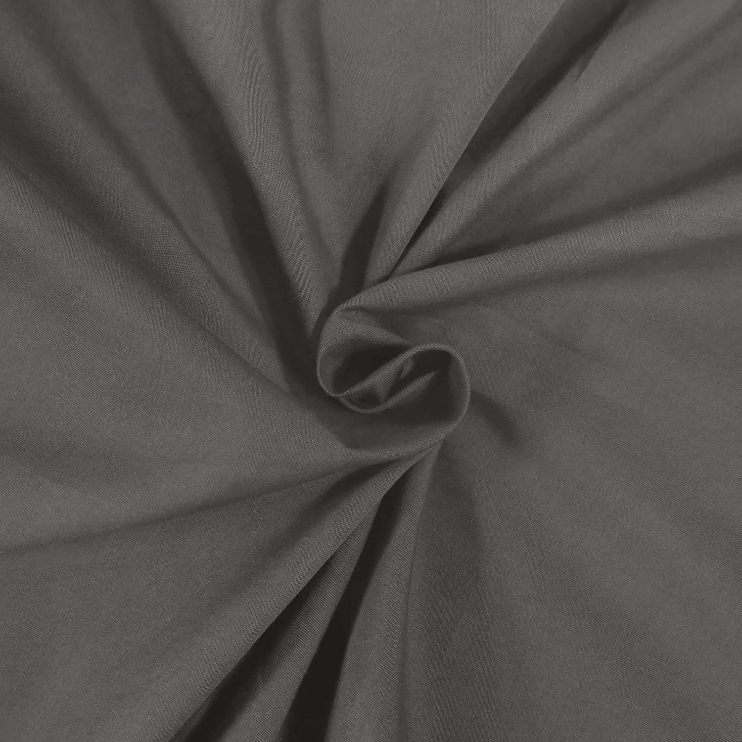Superior Tierney Cotton Percale Deep Pocket Sheet Set, King, Gray